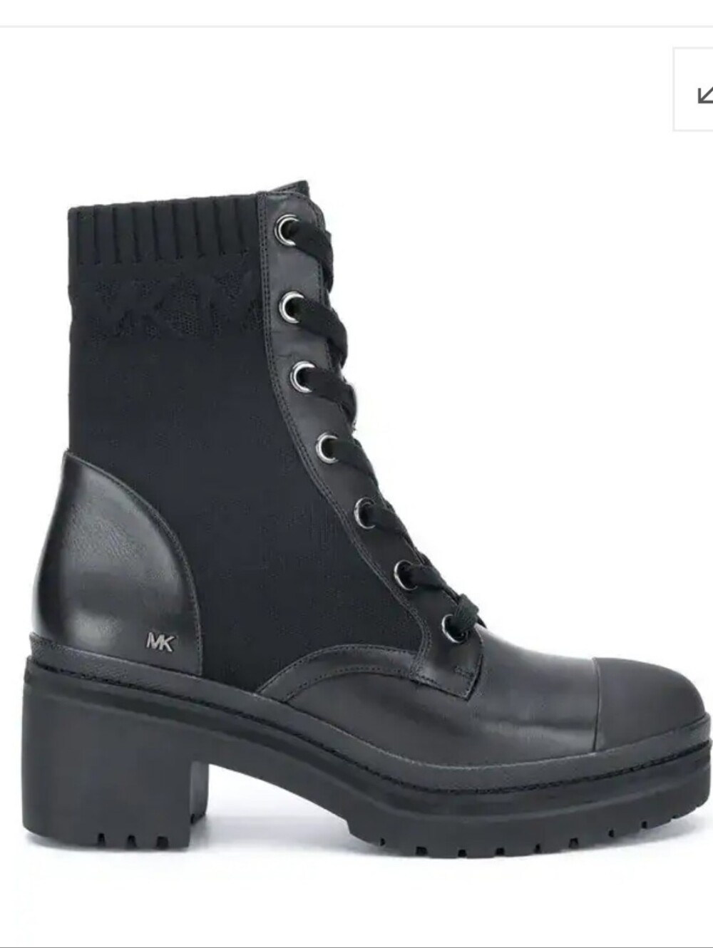 Michael Kors Knitted Panel Ankle Boots Size 8M